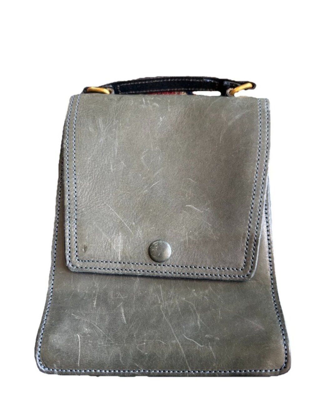 Old Trend Genuine Leather Crossbody Bag Distressed Vintage Flap Boho Emerald